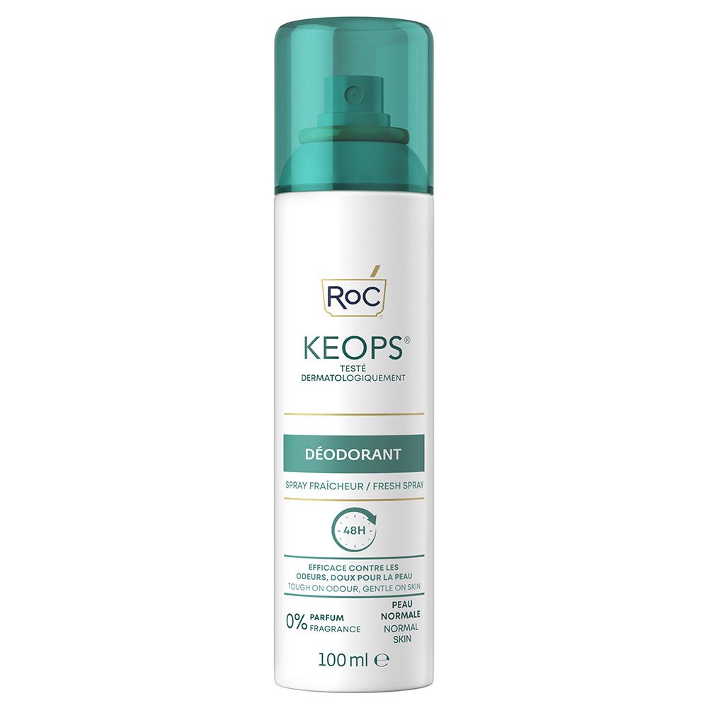 roc keops deodorante spray fresco 48h pelle normale 100ml
