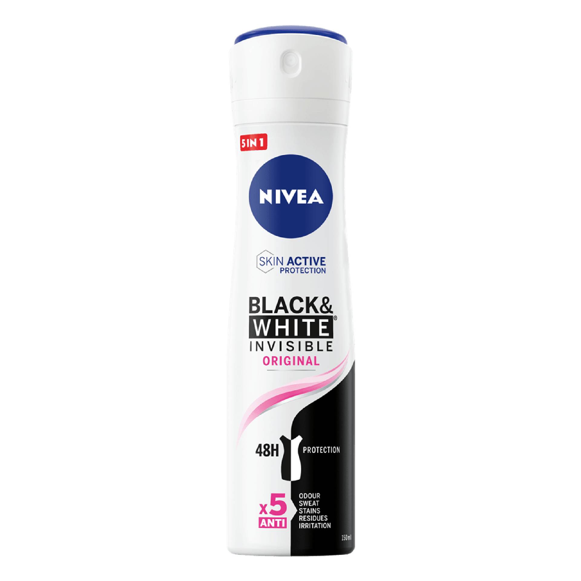 Nivea Black E White Invisible Original Deodorante Spray Donna 150ml