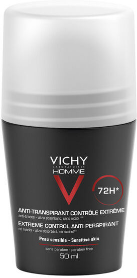 Vichy Homme Deodorante Antitraspirante Controllo Estremo 72h Roll On 50ml