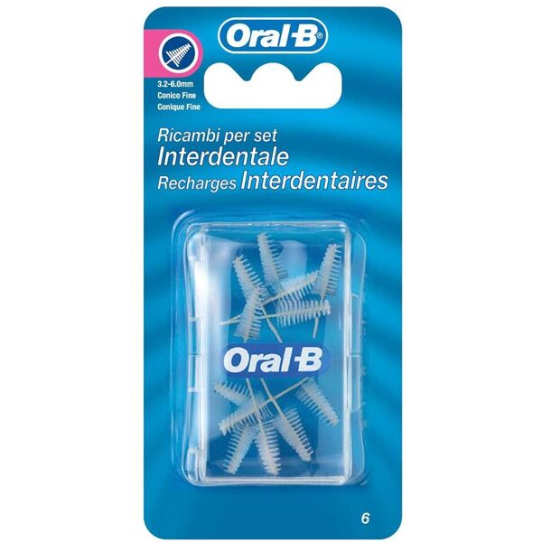 oral-b ricambi set interdentale refill 3/6,5