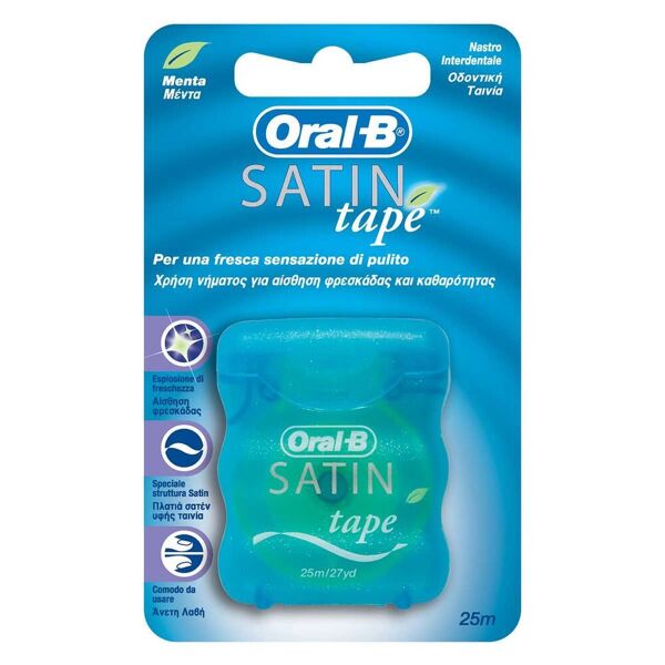 oral-b filo interdentale alla menta satin tape 25m