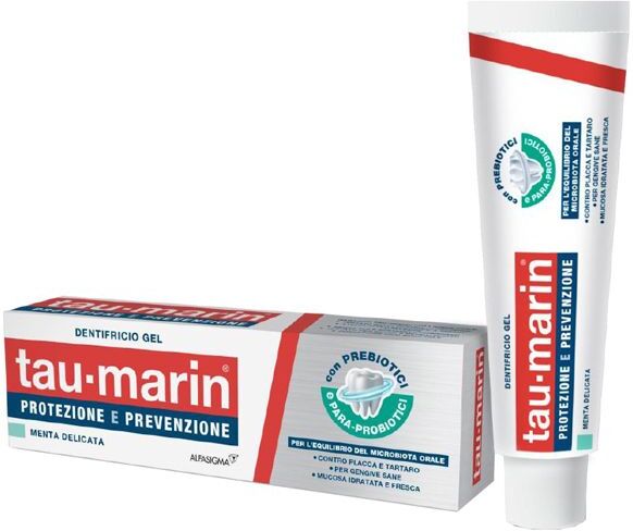 tau marin dentifricio gel protezione e prevenzione aroma menta delicata 75ml