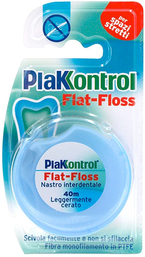 plakkontrol flat floss filo interdentale 40m