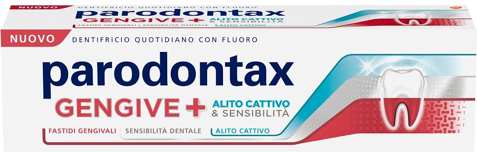 parodontax dentifricio gengive+ contro fastidi gengivali e denti sensibili extra fresh 75ml