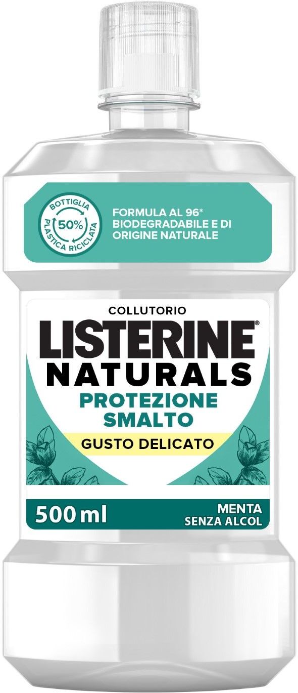 listerine naturals protezione smalto collutorio 500ml