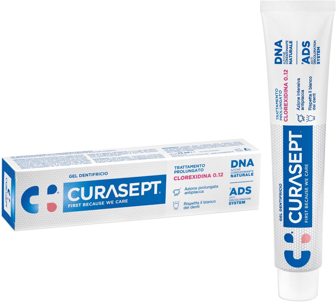 curasept gel dentifricio ads+dna 0,12% 75ml