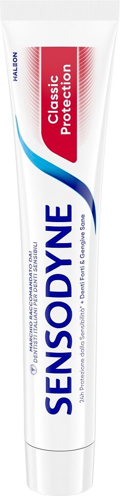 sensodyne classic protection dentifricio quotidiano denti sensibili con fluoro 2x75ml