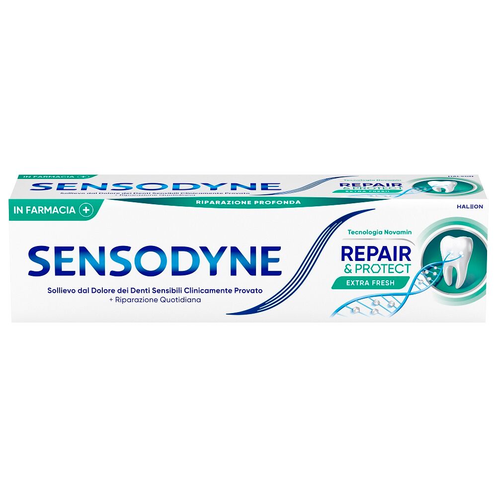 sensodyne repair e protect dentifricio quotidiano denti sensibili extra fresh 75ml