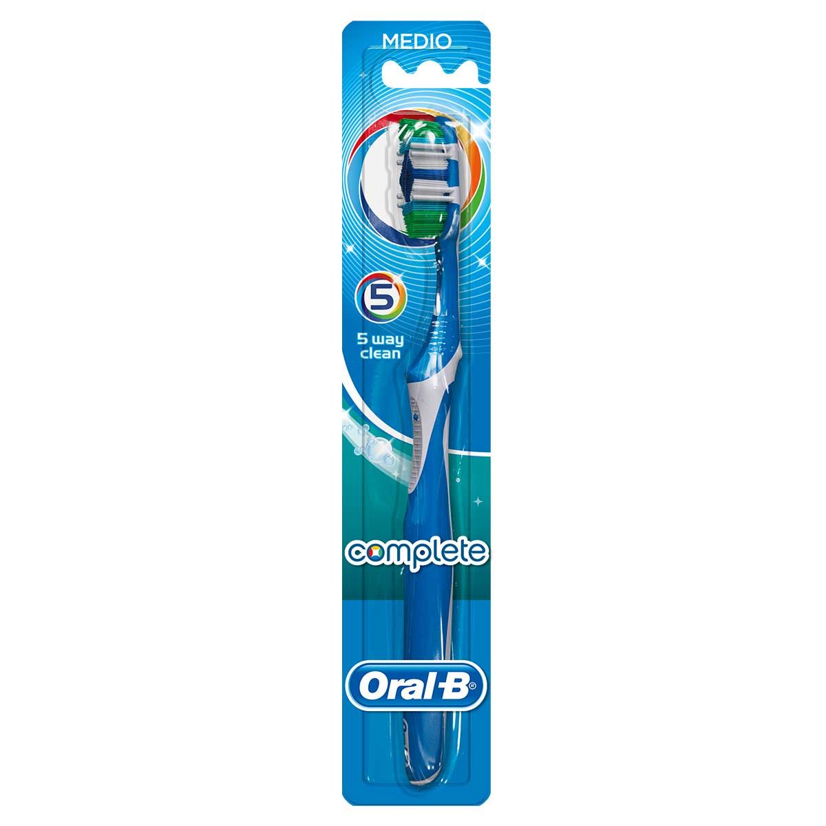 oral-b spazzolino manuale medio complete 5 way clean 1 pezzo