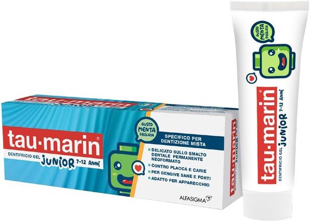 tau marin dentifricio gel junior 7-12 anni 50ml