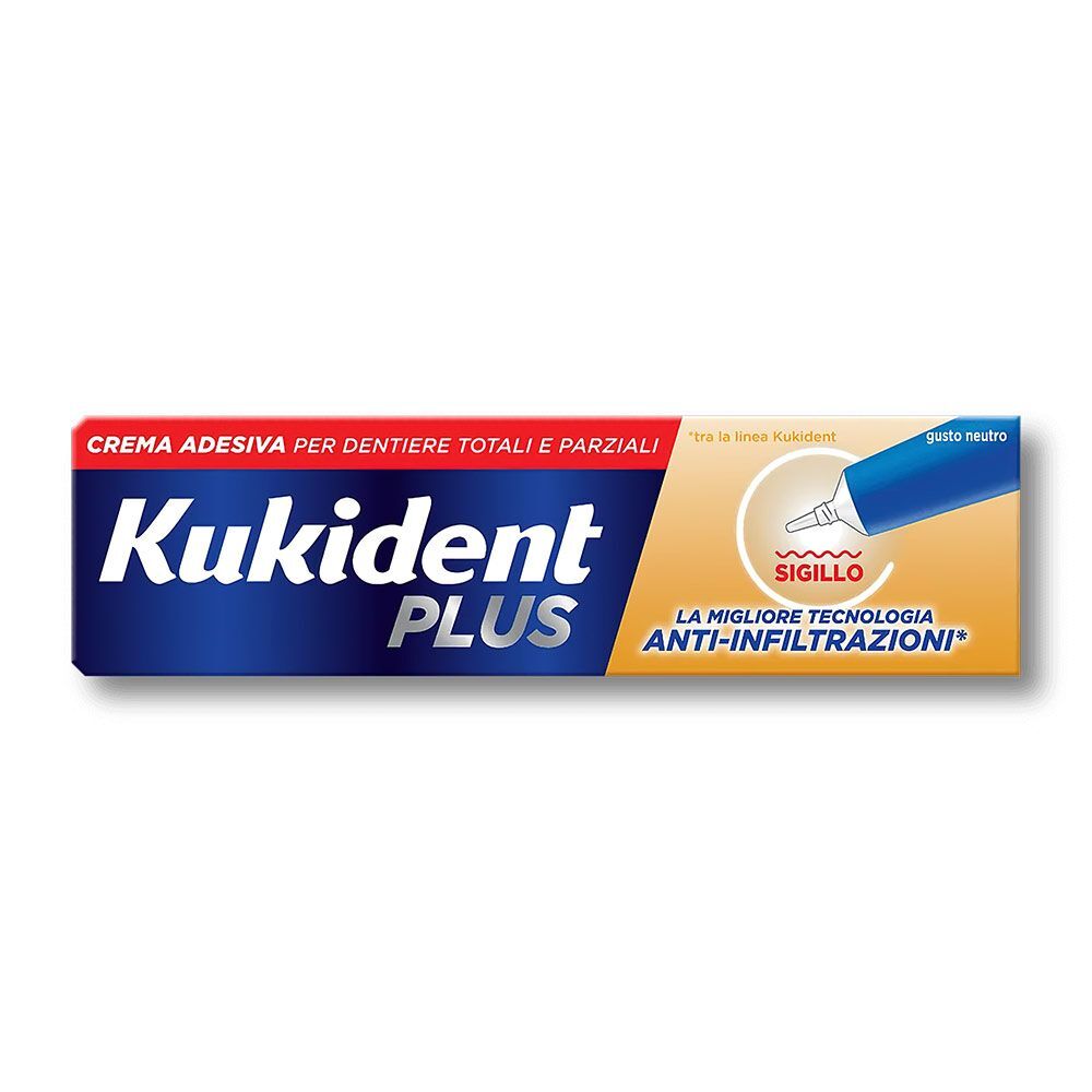 Kukident Plus Sigillo Crema Adesiva Dentiere 40g