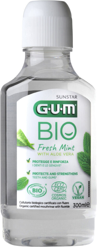 Gum Bio Collutorio Con Aloe Gusto Menta Fresca 300ml