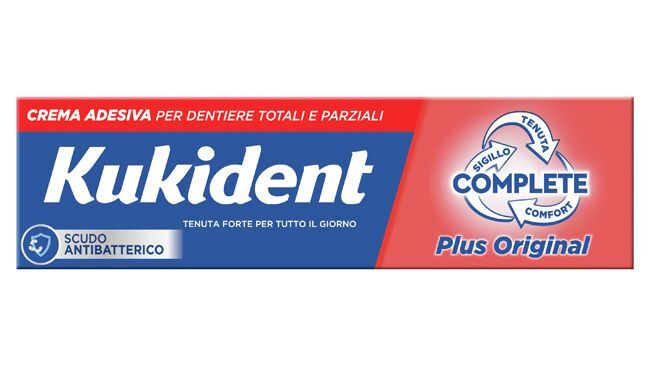Kukident Plus Original Crema Adesiva Dentiere 40g