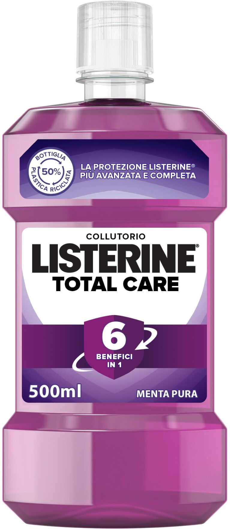 Listerine Colluttorio Total Care Menta Pura 500ml