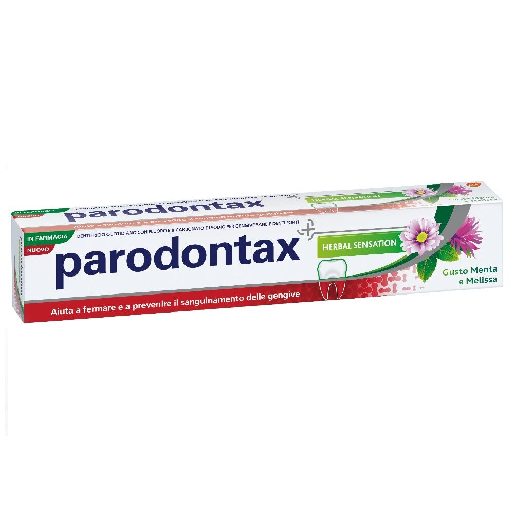 Parodontax Dentifricio Herbal Sensation Con Bicarbonato Di Sodio Gusto Menta Melissa 75ml