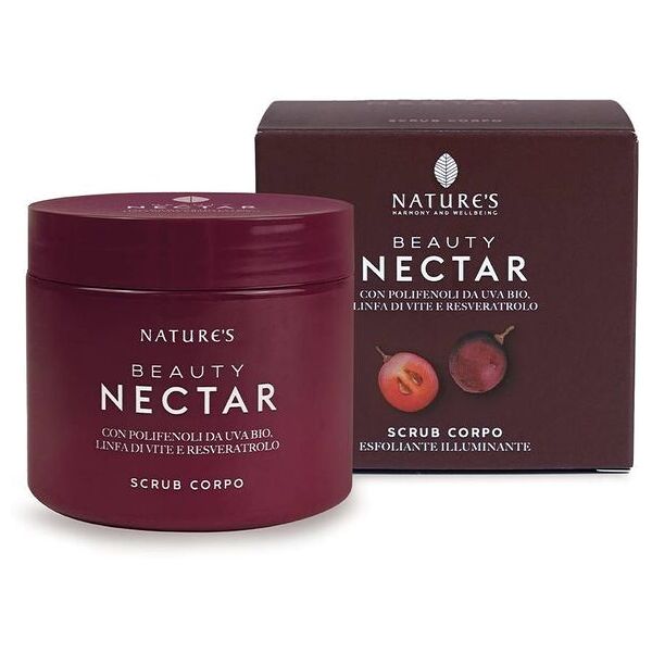 nature's beauty nectar scrub corpo illuminante 390g