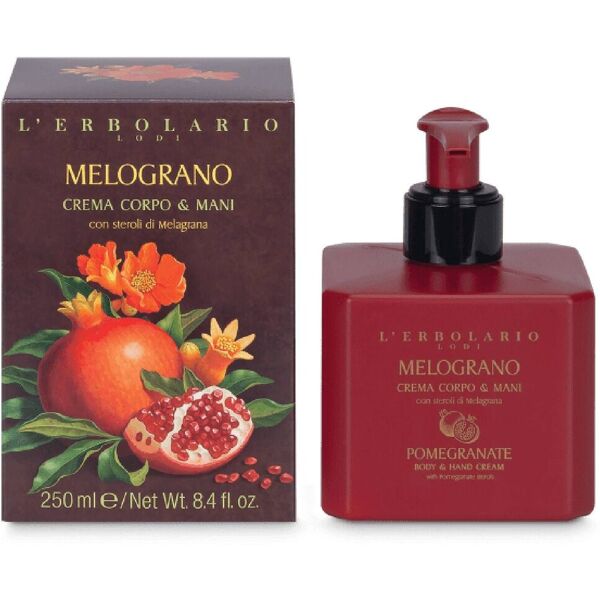 l'erbolario melograno crema corpo & mani 250ml