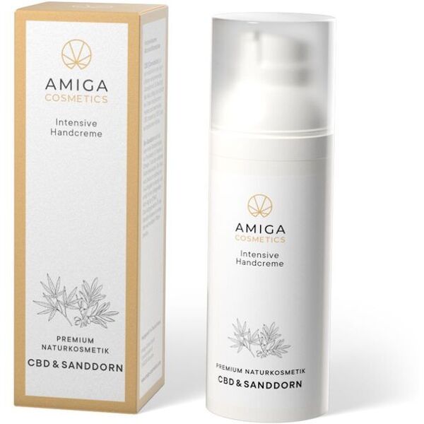 amiga life amiga cosmetics crema mani intensiva con cbd e olivello spinoso 50ml