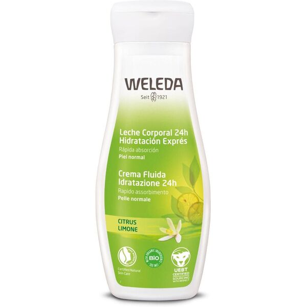 weleda crema fluida idratante 24h limone 200ml