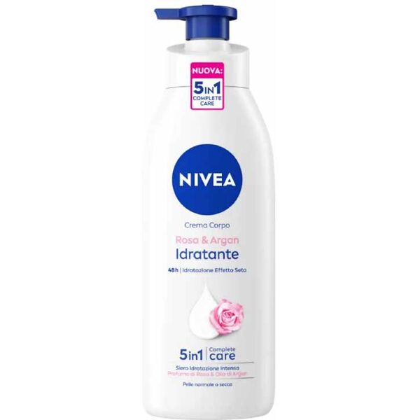 nivea body crema corpo rosa e olio d'argan 500ml