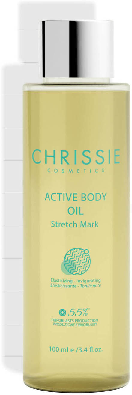 chrissie active body oil stretch mark elasticizzante e tonificante 100ml