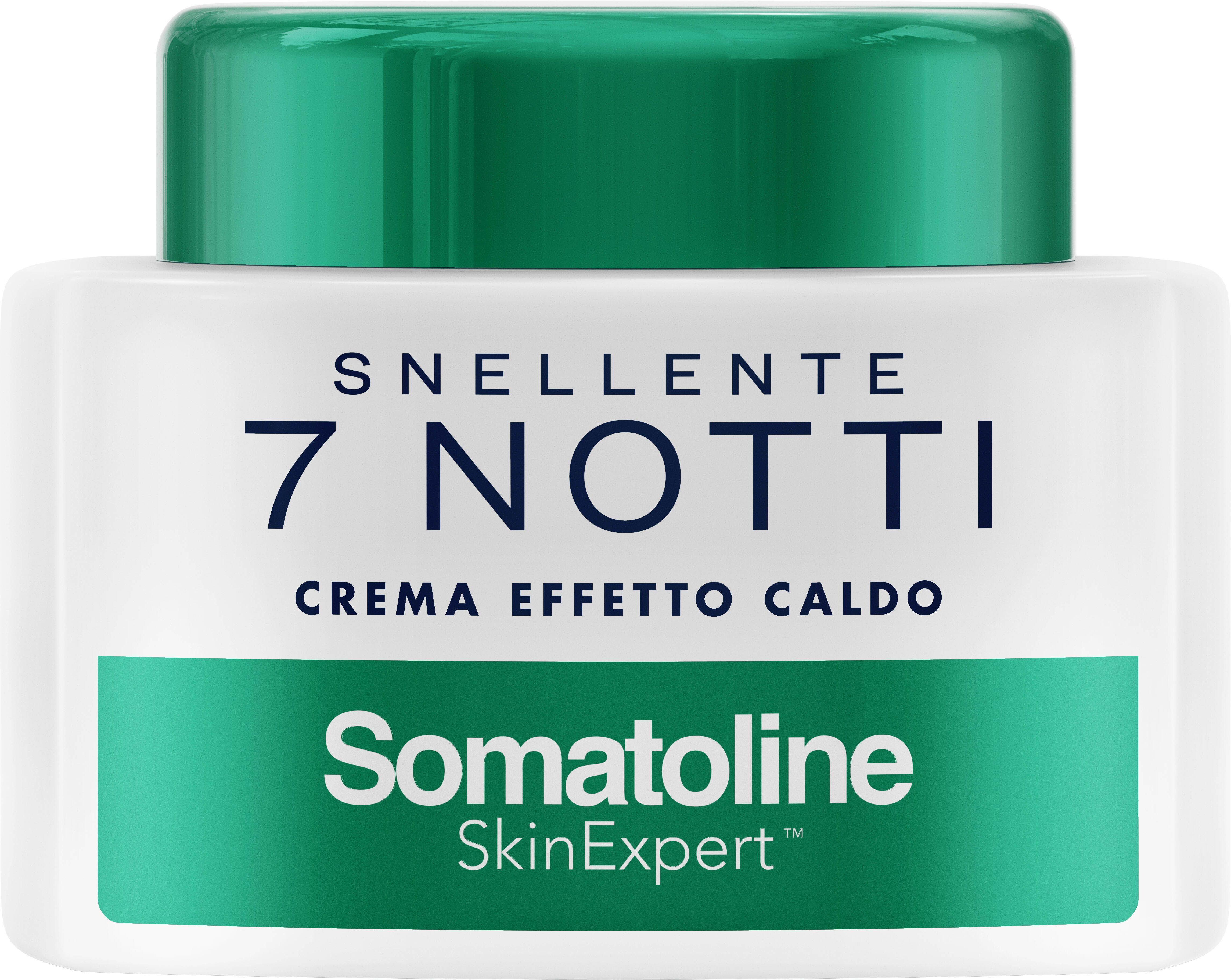 somatoline skinexpert snellente 7 notti crema effetto caldo trattamento corpo snellente estratto di alga rossa 400ml