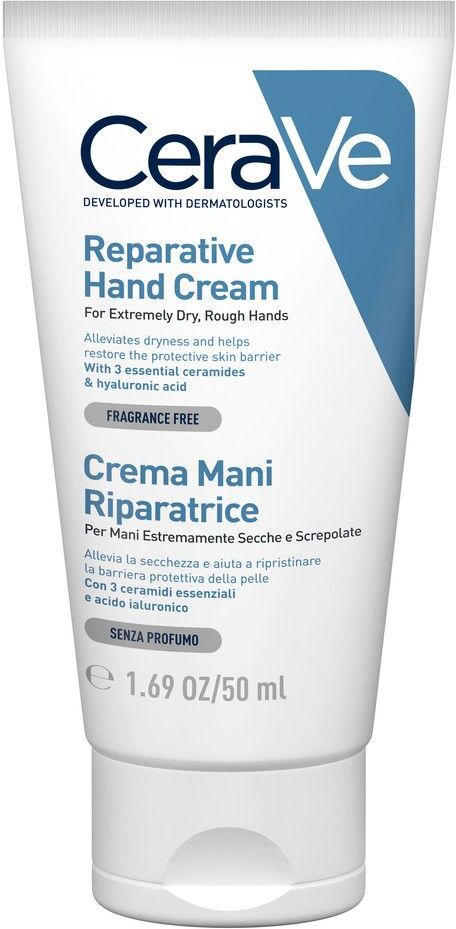 cerave crema mani riparatrice idratazione intensa con acido ialuronico 50ml