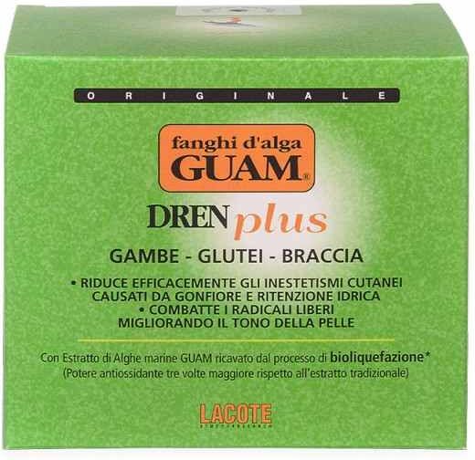 fanghi d'alga guam dren plus trattamento drenante 1kg