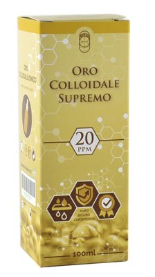 punto salute e benessere oro colloidale supremo 20ppm spray e contagocce 100ml