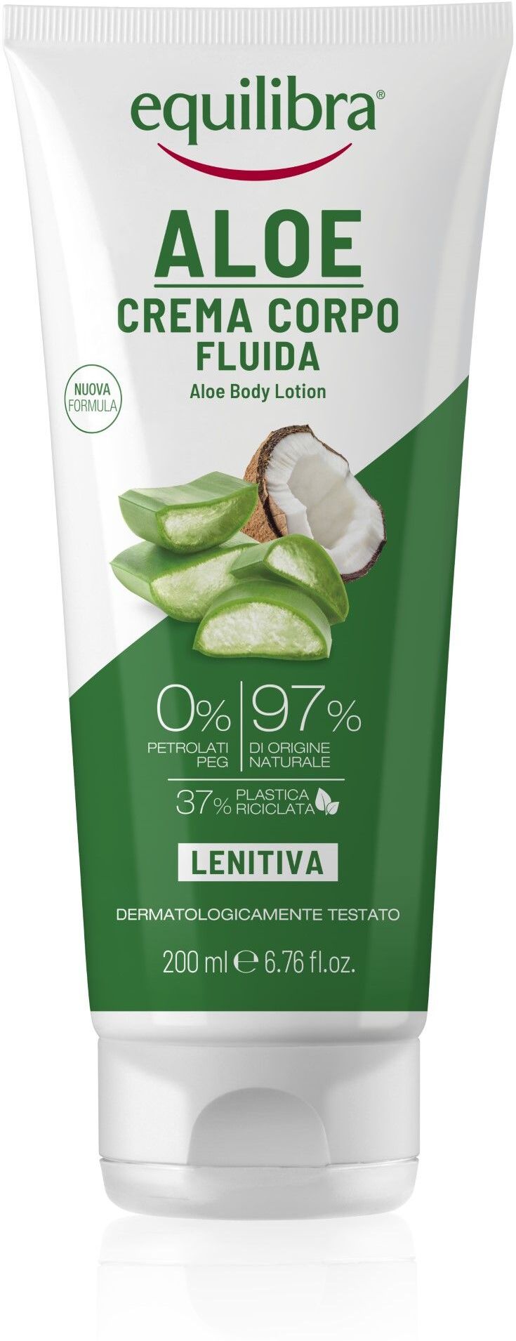 equilibra aloe crema corpo fluida lenitiva 200ml