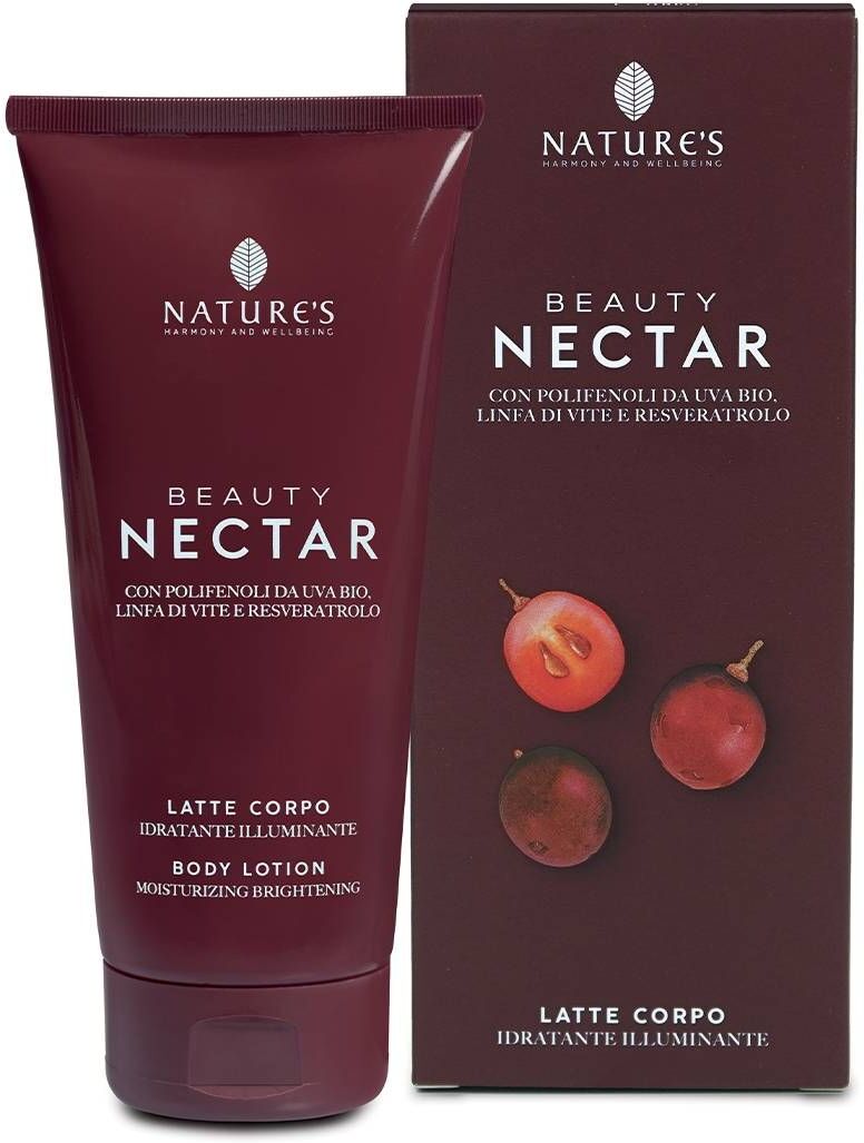 nature's beauty nectar latte corpo idratante illuminante 200ml