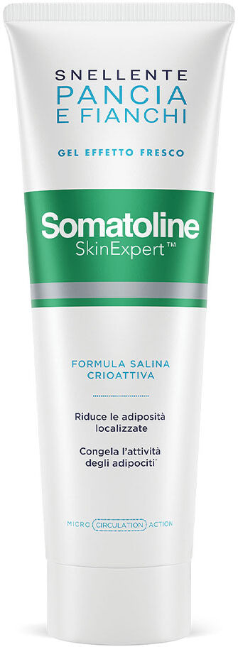 Somatoline Skinexpert Snellente Pancia E Fianchi Gel Effetto Fresco Trattamento Corpo Snellente Sale Integrale E Mentolo Naturale 250ml