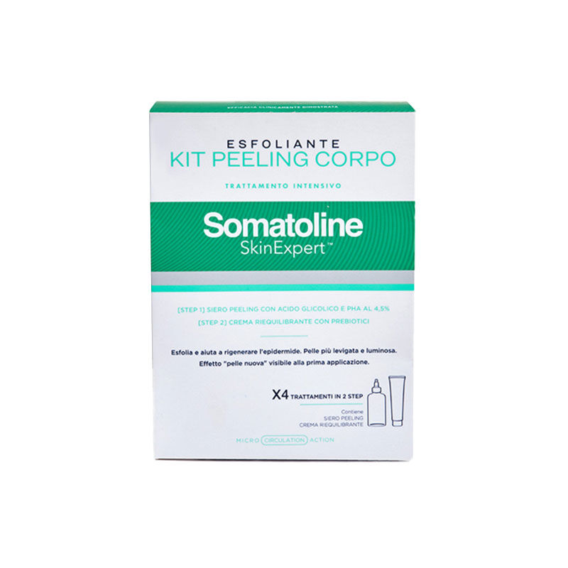 Somatoline Skinexpert Kit Peeling Corpo Trattamento Corpo Esfoliante 300ml + 100ml