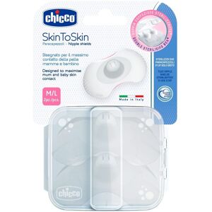 Chicco Skin To Skin Paracapezzoli Silicone Large 2 Pezzi