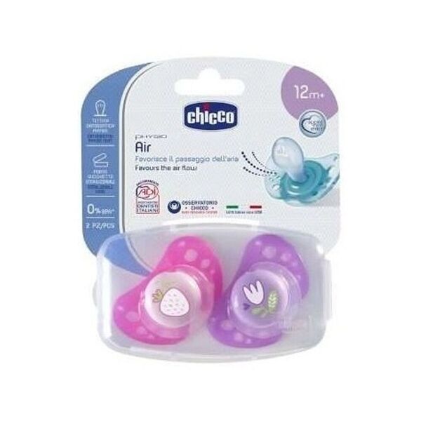 chicco succhietto air lumi silicone 16-36mesi 2 pezzi