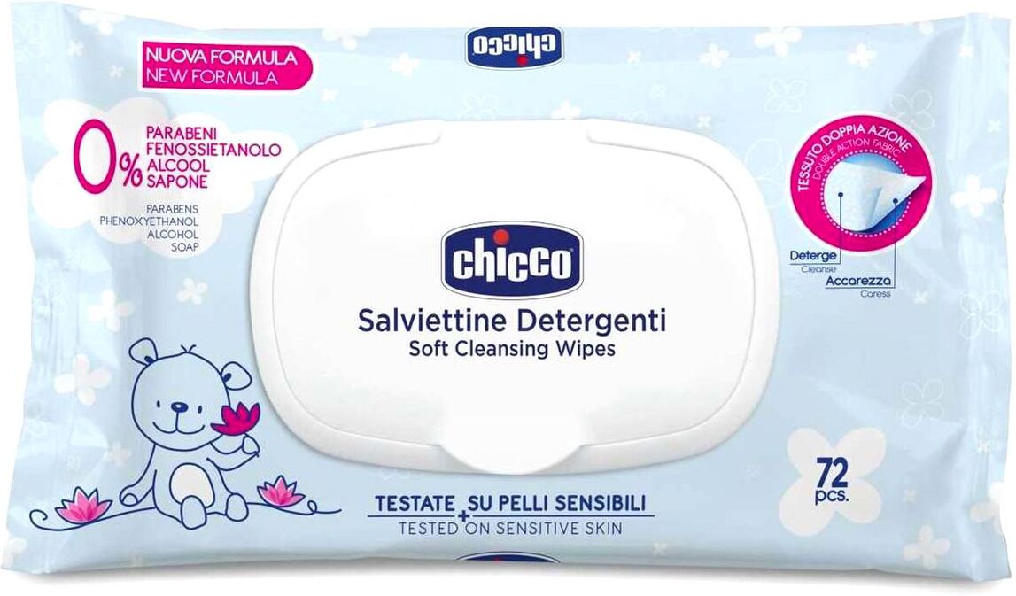 Chicco Salviettine Detergenti 72 Pezzi Con Placchetta