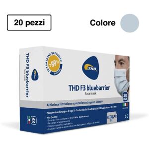 Thd Mascherina Chirurgica F3 Bluebarrier Multi Regular 20 Pezzi