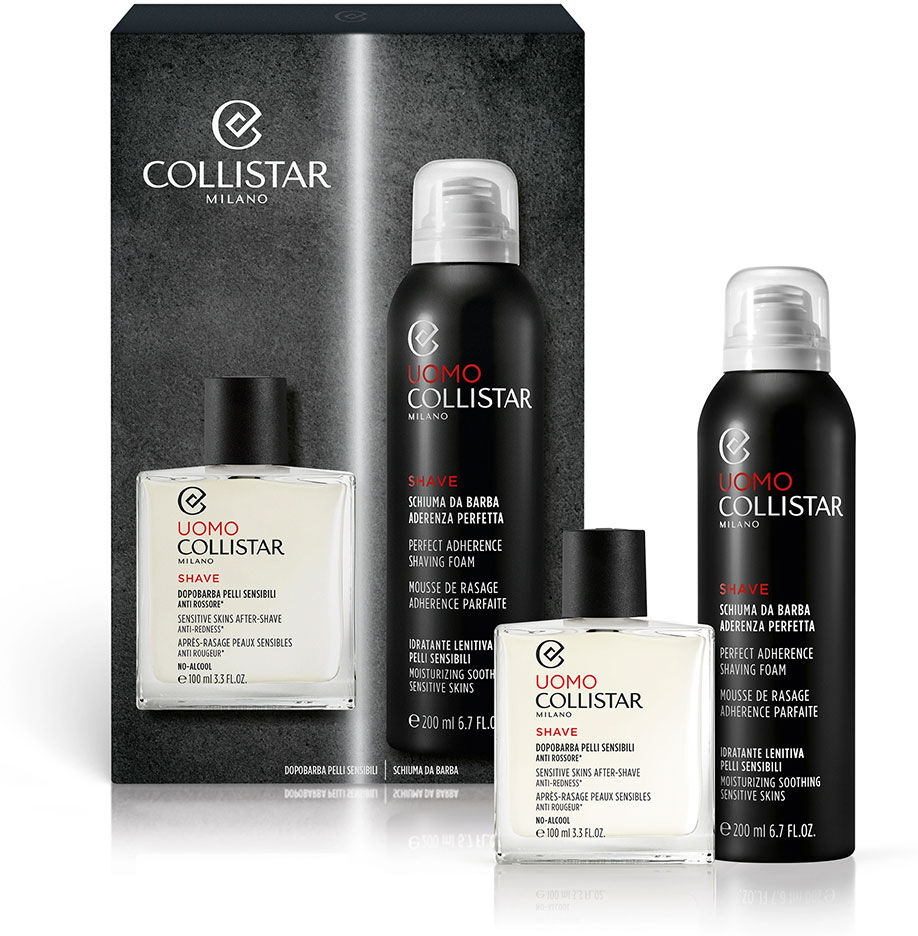 Collistar Cofanetto Uomo Schiuma Da Barba 200ml + Dopobarba Pelli Sensibili 100ml