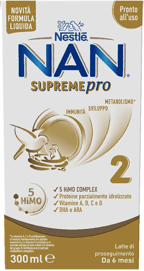 nestle' nan supreme pro 2 latte prima infanzia proseguimento 300ml