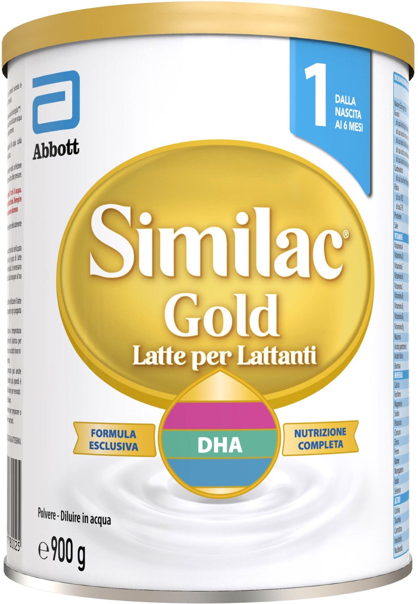 Abbott Similac Gold Stage 1 Latte In Polvere Per Neonati Dalla Nascita Ai 6 Mesi 900g