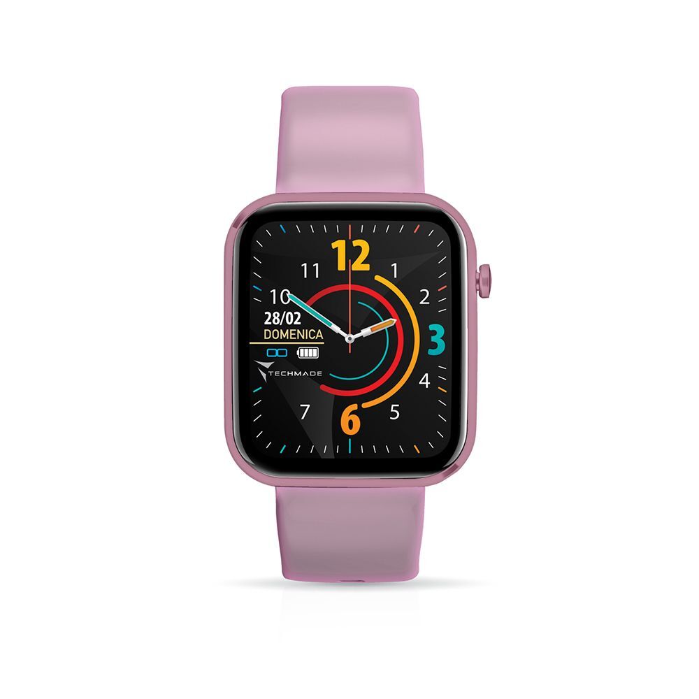 techmade srl hava smartwatch total pink 1 pezzo