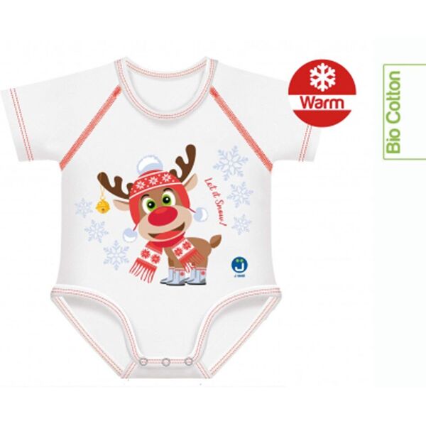 jbimbi j-bimbi body neonato 0-36 mesi cotone bio renna