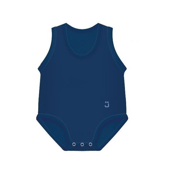 jbimbi j bimbi body neonato estivo fresco 0-36 mesi bio cotton blu scuro 1 pezzo