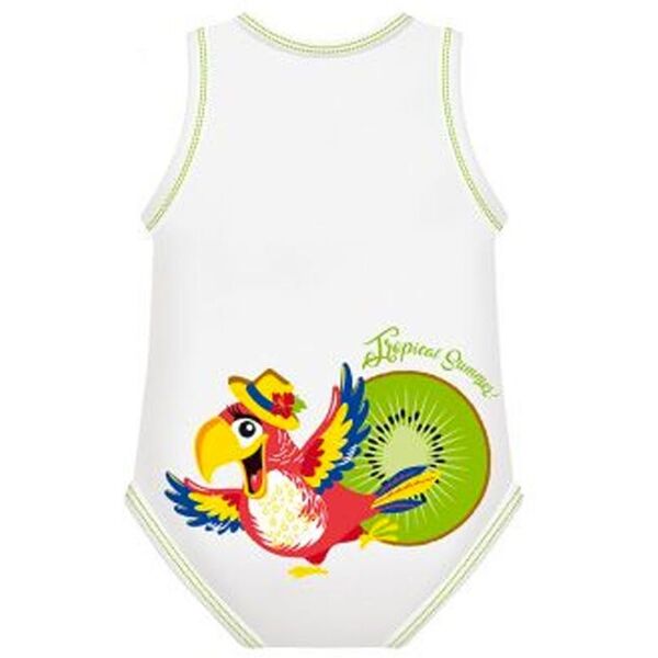 jbimbi j-bimbi body 0-36m bio cotton summer tropical pappagallo