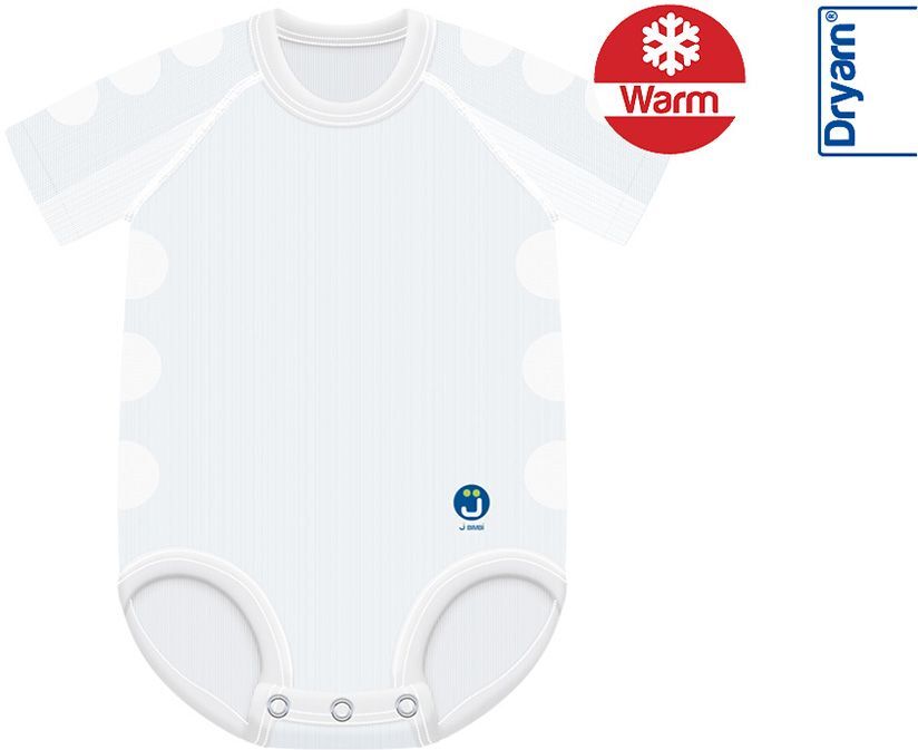 j body j-bimbi dryarn warm body neonato bianco 0-36 mesi