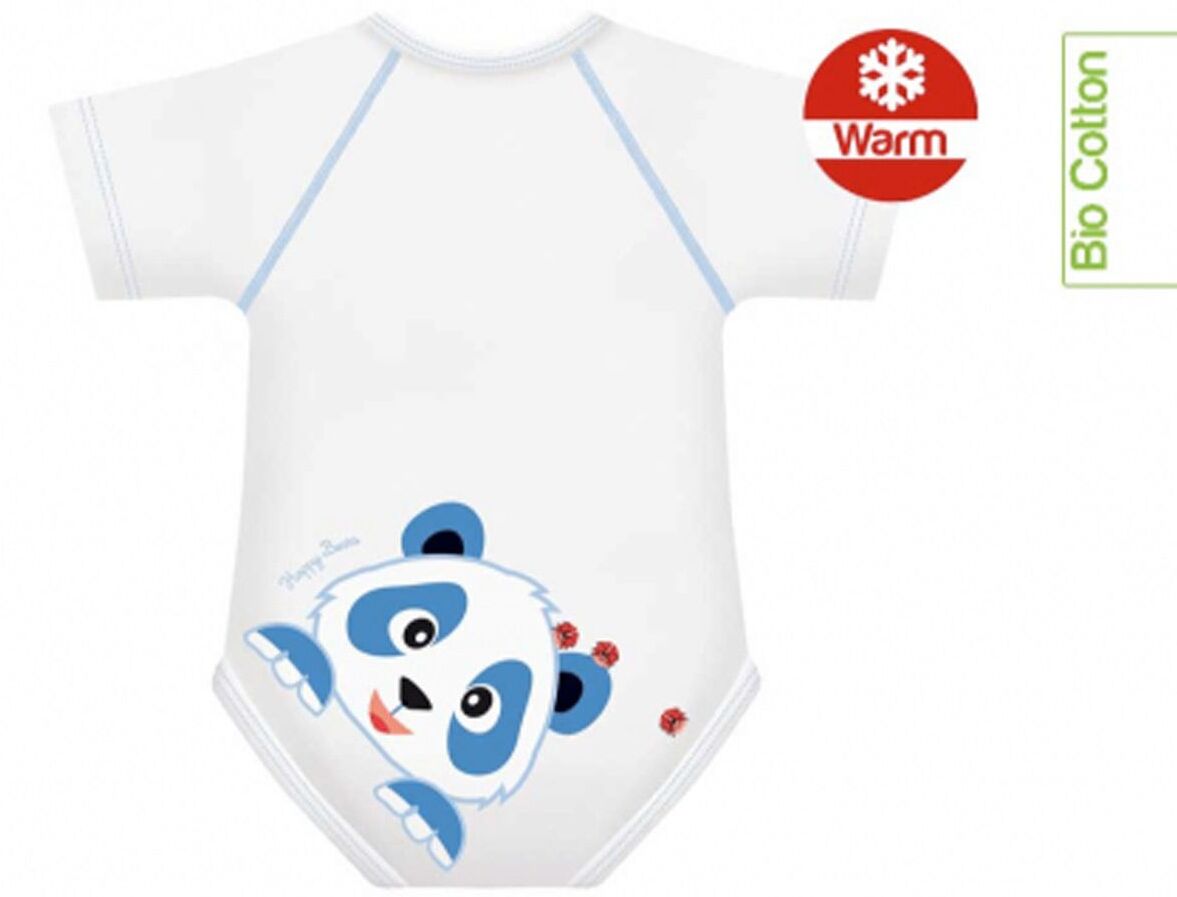 jbimbi j-bimbi body neonato 0-36 mesi cotone bio panda