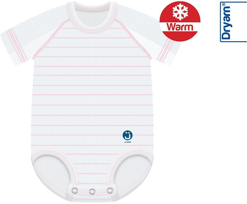 J Body J-bimbi Dryarn Warm Body Neonato A Righe Rosa 0-36 Mesi