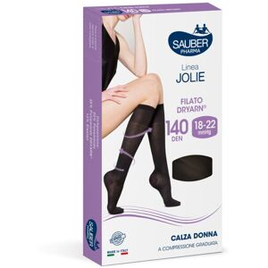 Sauber Pharma Sauber Linea Jolie Calza Donna Filato Dryarn 140 Den Colore Nero Taglia S-m