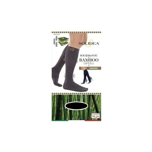 solidea socks for you bamboo carezza gambaletto nero medium 1pezzo