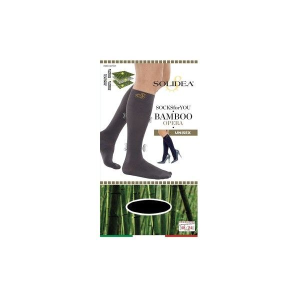 solidea socks for you bamboo carezza gambaletto nero small 1 paio